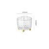 360 Degree Rotating Makeup Brush Holder Large Capacity Diamond Pattern For Vanity Desk Bathroom Cosmetics Storage