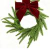 Small Christmas Wreath 6-Piece Christmas Decor Artificial Door Wreaths Decorations With Red Bows For Door Wall Stairs Railing
