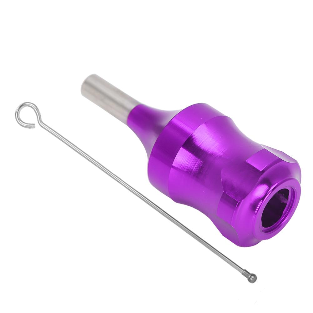 28mm Tattoo Machine Grip Aluminum Alloy Cartridge Needles Tattoo Grip Tattoo SuppliesPurple