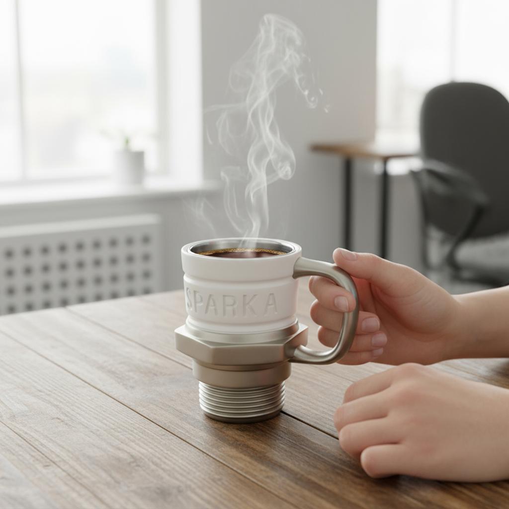 360ml Spark Plug Mug Coffee Cup Suitable For Car Enthusiasts And Collectors With Spark Plug Mark Cup Coffee Cup