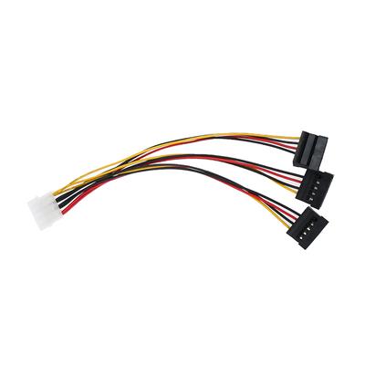 4Pin Ide Molex auf 3 Ata Sata Power Splitter Verlängerungskabelanschlüsse