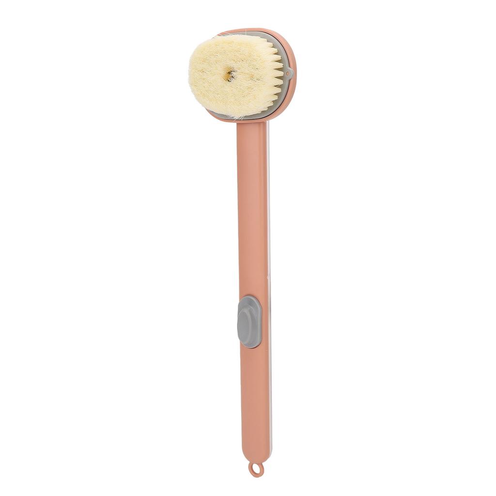 Bath Brush Long Handle Removable Brush Head Waterproof Comfortable Brush for Bathrom Pink
