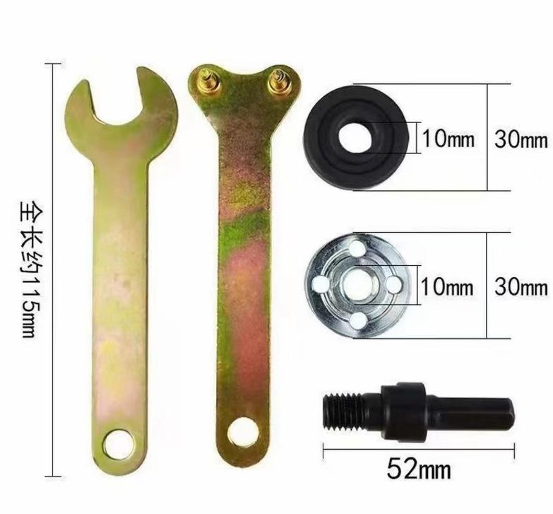 

Universal Drill Adapter with Flange Nut Parts Kit for Cutting Disc Polishing Wheel Metals Handle Holder Adapter High-strength