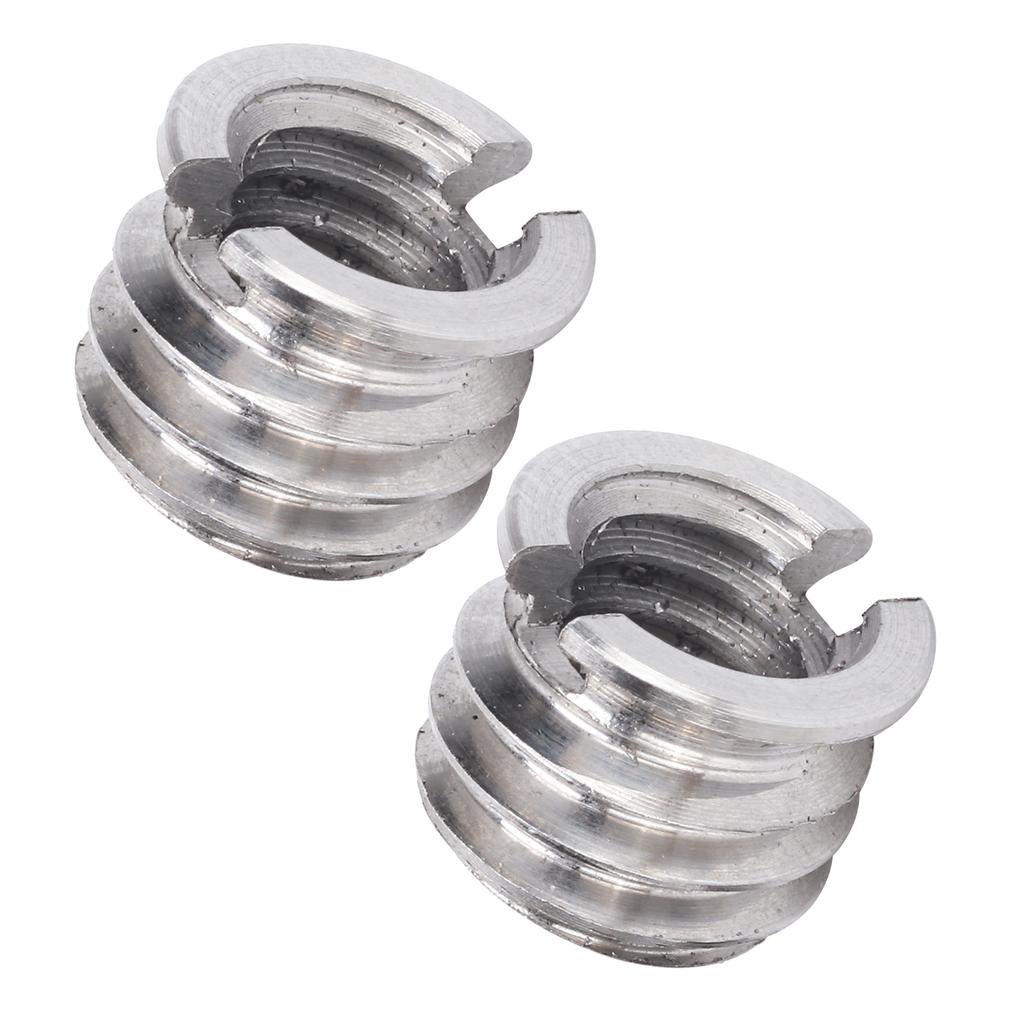 LS0011 2Pcs 1 4 in to 3 8 in Conversion Screw Iron Material for Tripod Ball Head Photographic Equipment