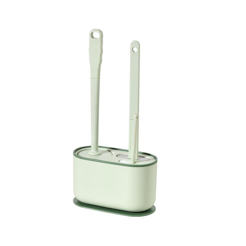 Wall-Mounted No Dead Angle Toilet Brush with Long Handle - Complete Bathroom Cleaning Set