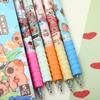 Capybara Party Cartoon Cloud Pen Holder - Cute Ins Style Clickable Black Pen, Quick-Drying for Students