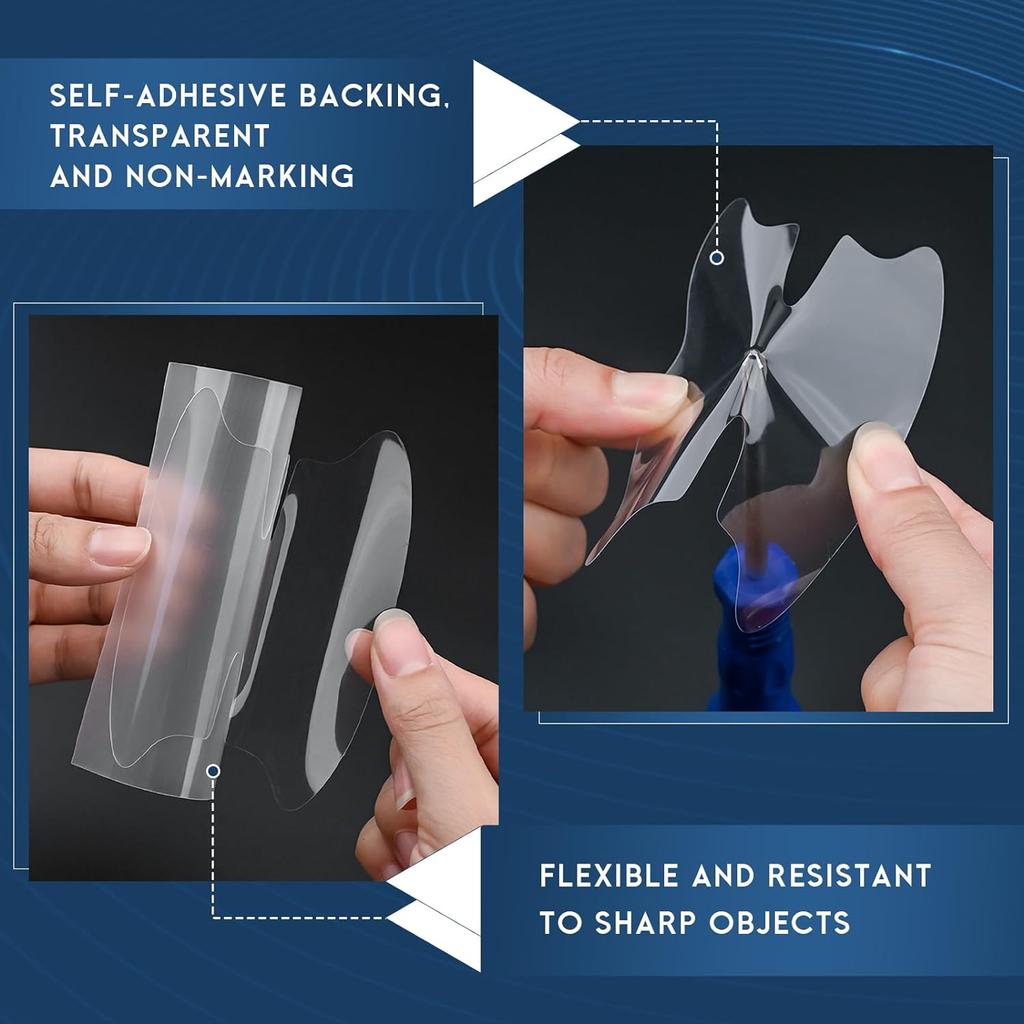 8PCS Car Door Handle Anti-Scratches Sticker, Universal Auto Door Bowl Protective Strips for Cars Trucks SUVs, Automotive Exterior Accessories