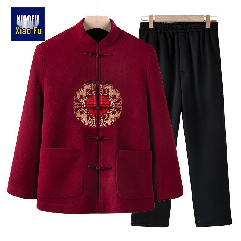 Traditional Chinese New Year Tang Suit for Seniors