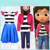 Gabbys Dollhouse Cosplay Costume Jumpsuit For Gaming Roleplay For Kids Under 17