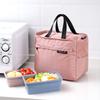Zipper Thermal Lunch Bag Bento Box Insulated Cooler Tote Bags Picnic Travel Portable Food Storage Container For Women Children