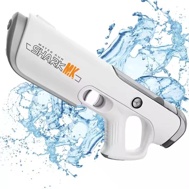 Powerful High Pressure Electric Water Blaster Popular Bullet Gun for Outdoor Shoot Toy for Children серый