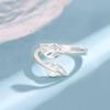 New Simple Minimalist Hollow Leaf Fashion   Copper Jewelry Not Allergic Personality Sweet Maple Opening Rings  R133