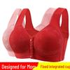 Wire-Free Plus Size Front-Closure Vest-Style Bra for Women