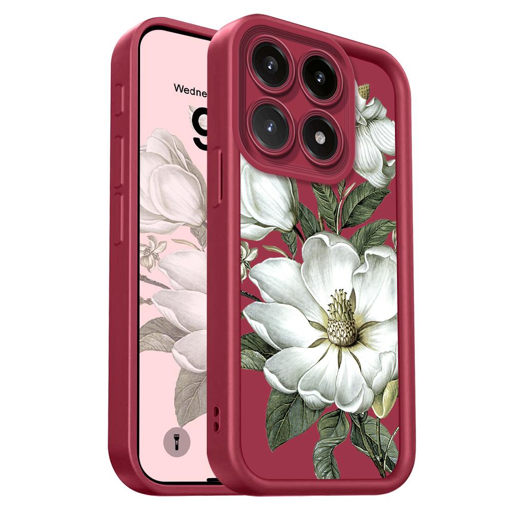 

Magnolia Flower Phone Case For Xiaomi 15T 14T 13T Pro 17 15 14 13 12 Lite Ultra Pro Max 5G Staircase Soft Cover Xiaomi 14T Pro
