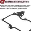 1 Pcs Car Engine Timing Cover Gasket Set for Nissan Altima 3.5L V6 - Gas 2007-2014 Chain Case Cover Gasket No.23797JA10B Black Metal