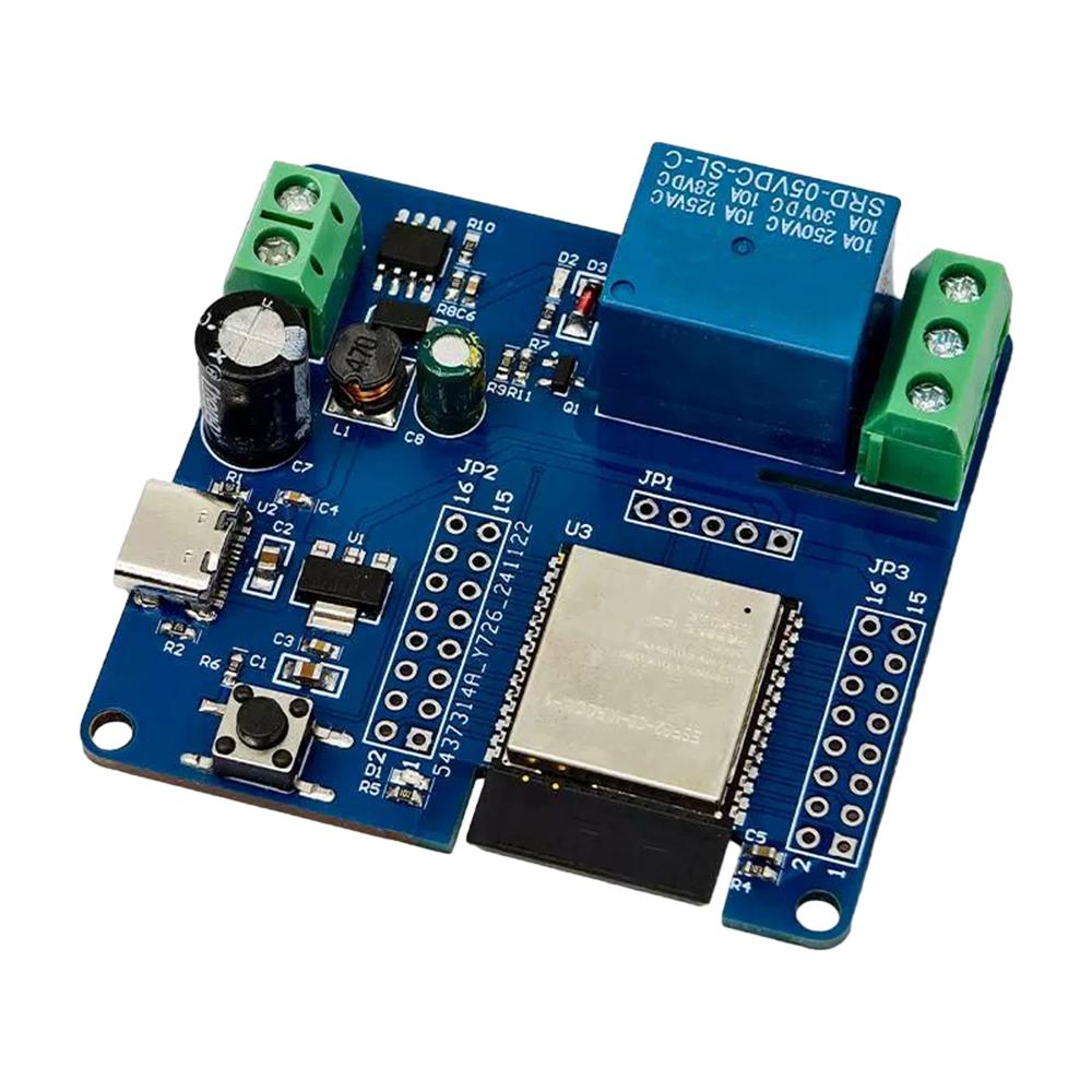 Single Channel Relay Module Esp32-C6 Wifi Bluetooth Development Board Module DC 5-60V Type C Power Supply For Smart Home Devices