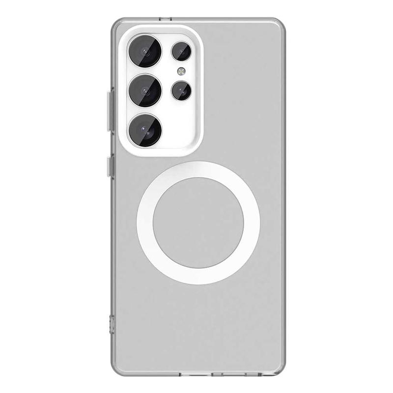 For Samsung S25ULTRA Case Skin-like magnetic candy translucent shockproof Case for Galaxy A56 A36 S24  S23 FE Shockproof Cover