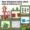 My Magnetic Block World: Primeval Forest Series Educational Building Cubes for Children