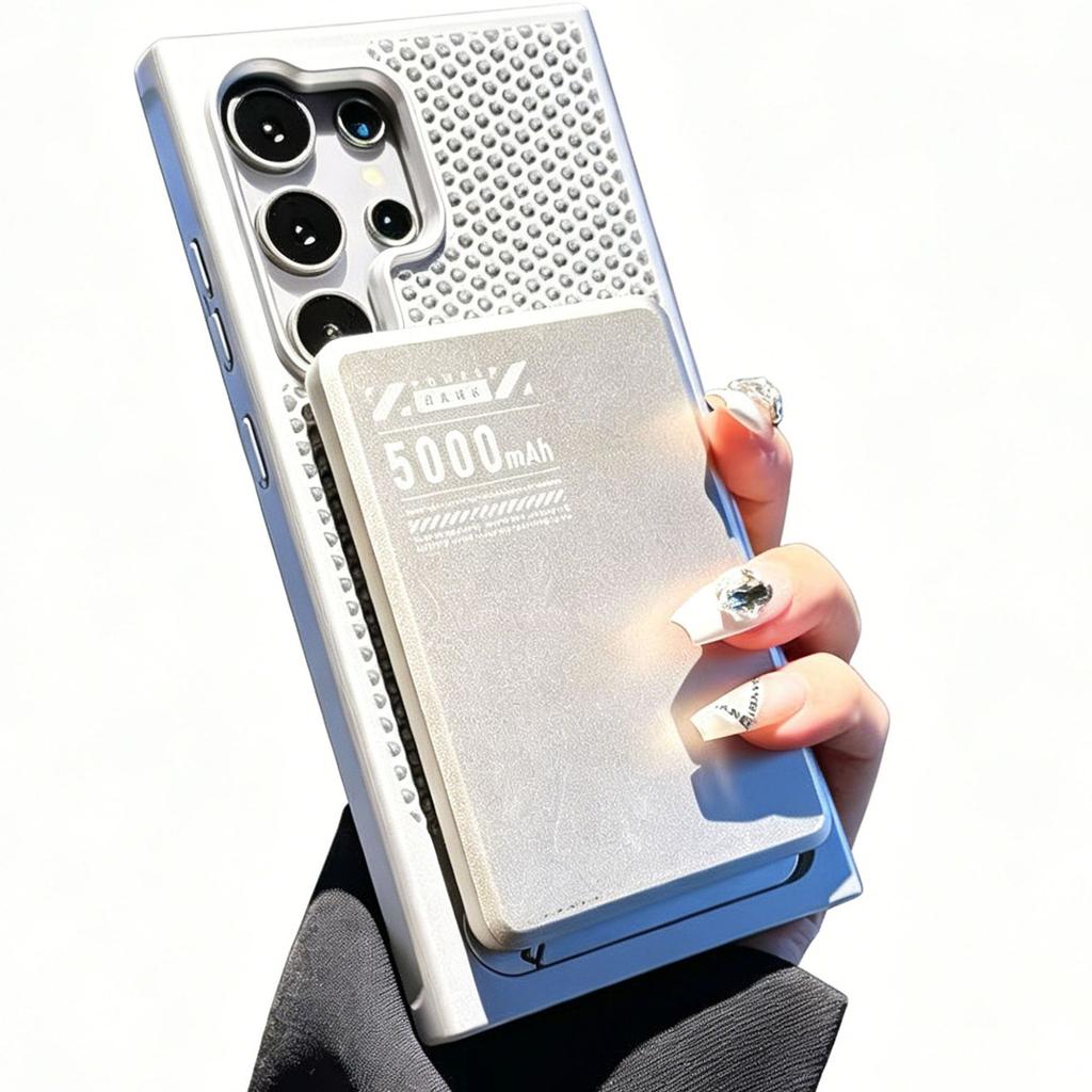 Case for Samsung S26 S25 S24 Plus Ultra Magnetic Protective Case Honeycomb Heat Dissipation Tough Shell With Holder Kickstand