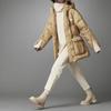 Adidas Originals Three Leaves Series Adjustable Waist Hooded Down Jacket Women Outerwear Light-Khaki GU1781