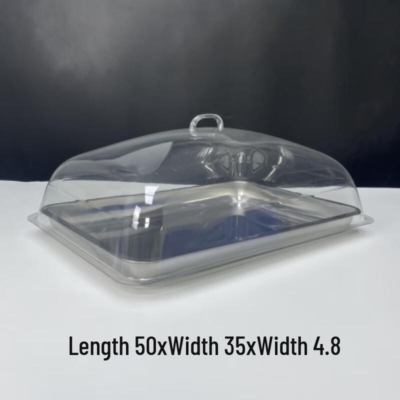 SMVP Stainless Steel Covered Rectangular Serving Tray