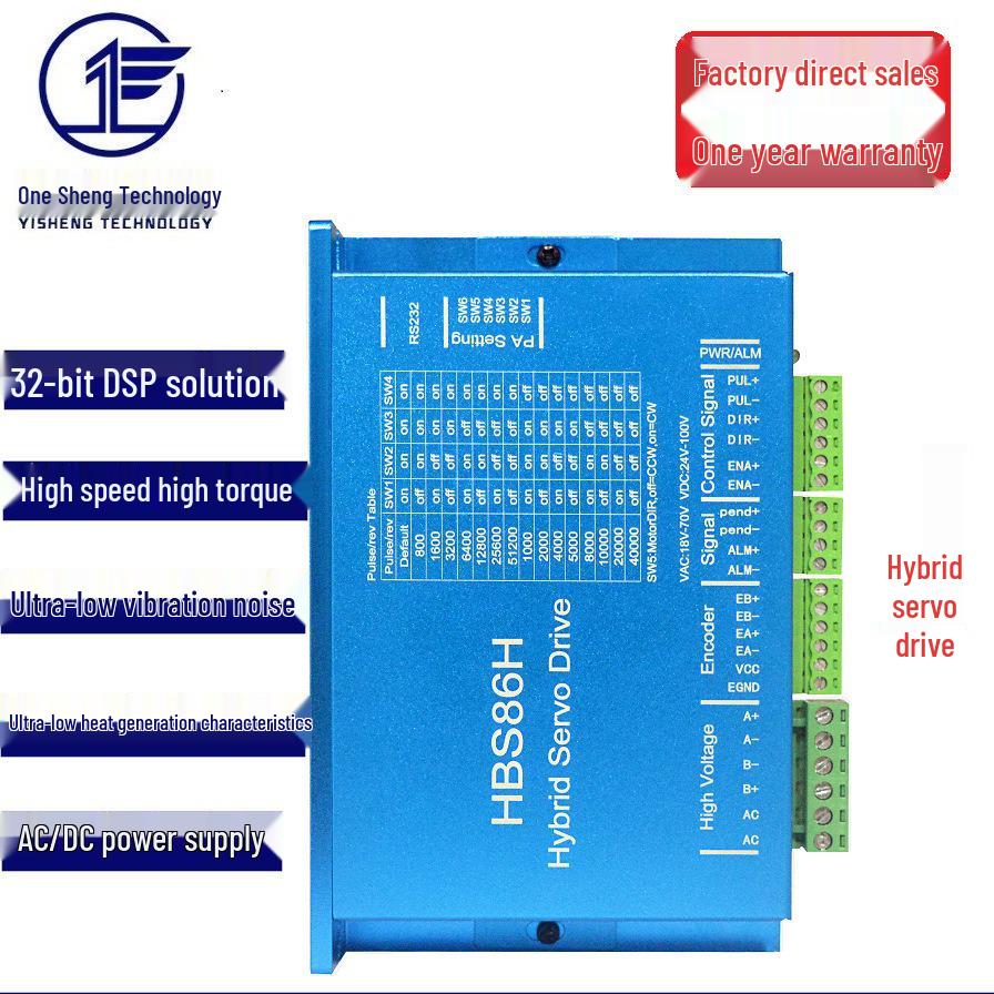 86 HBS86H Closed-Loop Schrittmotortreiber, Leadshine-kompatibel, AC18-70V Hybrid-Servo