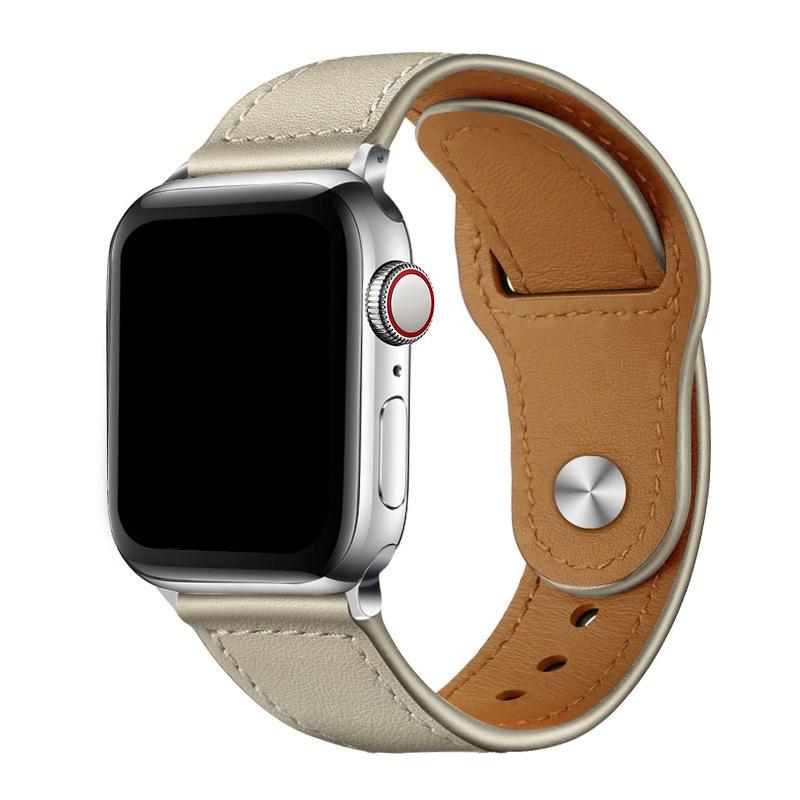 Leather Strap for Apple Watch Band Ultra 49 44 40 45 41 42 38 Mm  Business Armband Iwatch Series 3 5 6 Se 7 8 Bracelet