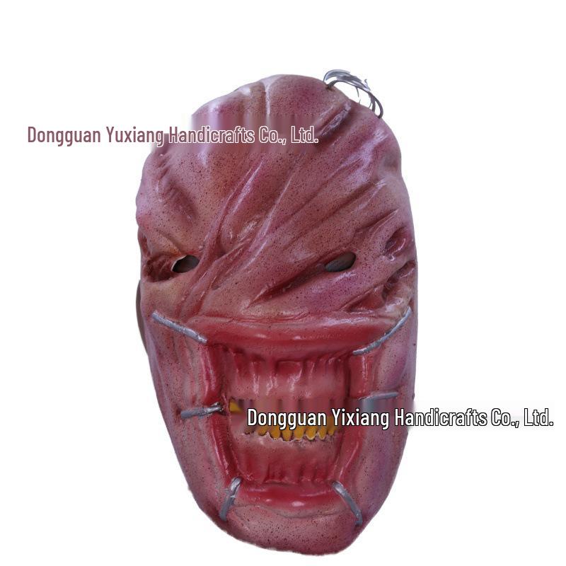 Halloween Scary Ghost Mask with Wig: Spooky Female Ghost Costume for Haunted Houses and Parties