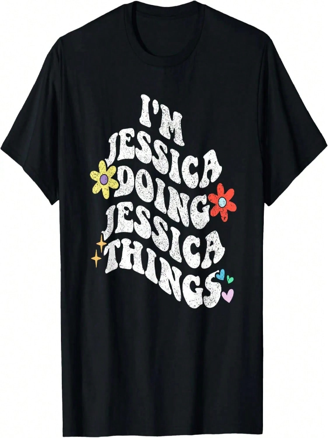 Retro Groovy Im JESSICA Doing JESSICA Things Funny Mother s T-Shirt S