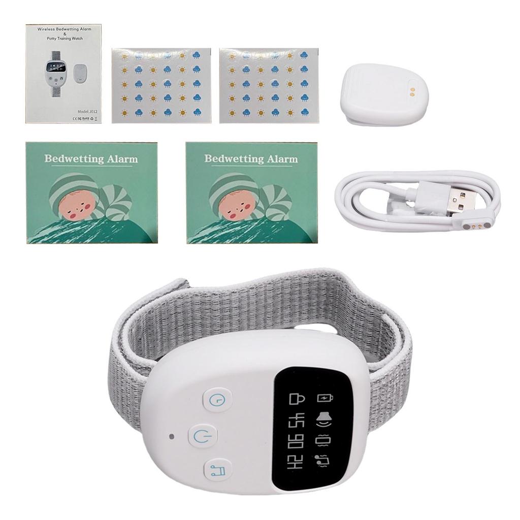 Bezdrátový alarm nočního pomočování s vysoce citlivým senzorem, hlasitým zvukem a silnými vibracemi pro dítě