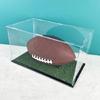 Softball Basketball Holder Box for Organization & Showcases, Football Display Case, Acrylic Clear Display Box with Stand