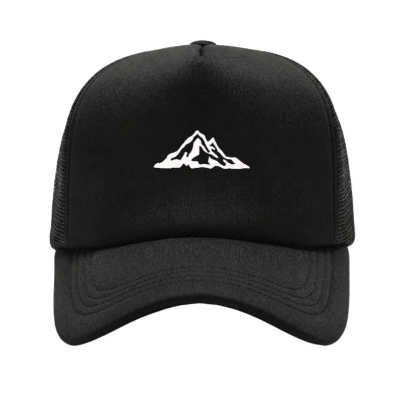 Mountain Range Printed Adjustable Baseball Cap Classic Snapback Dad Hat Breathable Mesh Hat Golf Fishing Outdoor Sun Cap