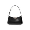 Eleanor Logo Leather Tote Shoulder Bag Women Bags Black 178143-001
