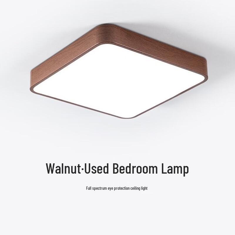 Japanese Retro Walnut Wood Ceiling Lamp
