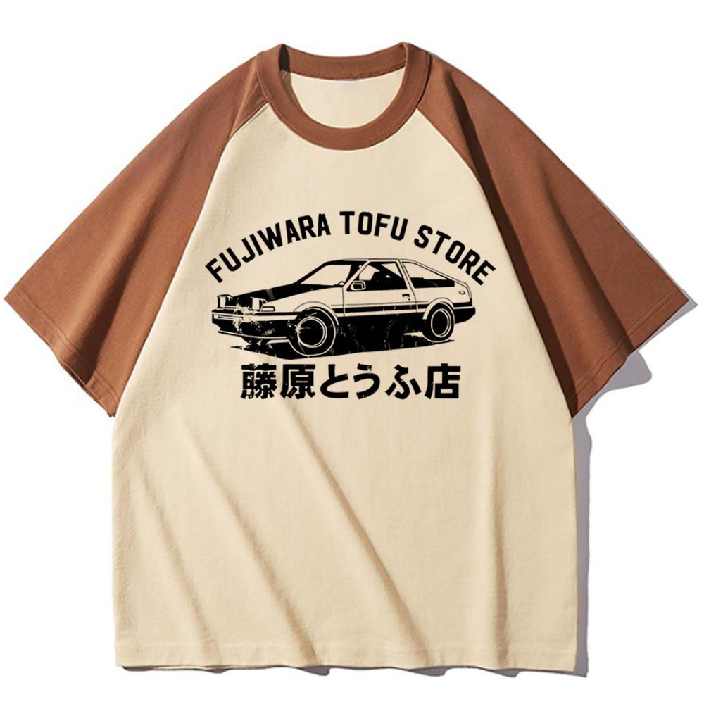 

Initial d top tees female Retro streetwear anime Comfortable tshirt graphic Retro Gothic University Trendy aesthetic S