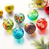 6pcs Christmas Ball Hand-Blown Glass Ornaments Balls Glass Ornaments Hanging Friendship Ball Glass Witches Balls Gazing Balls