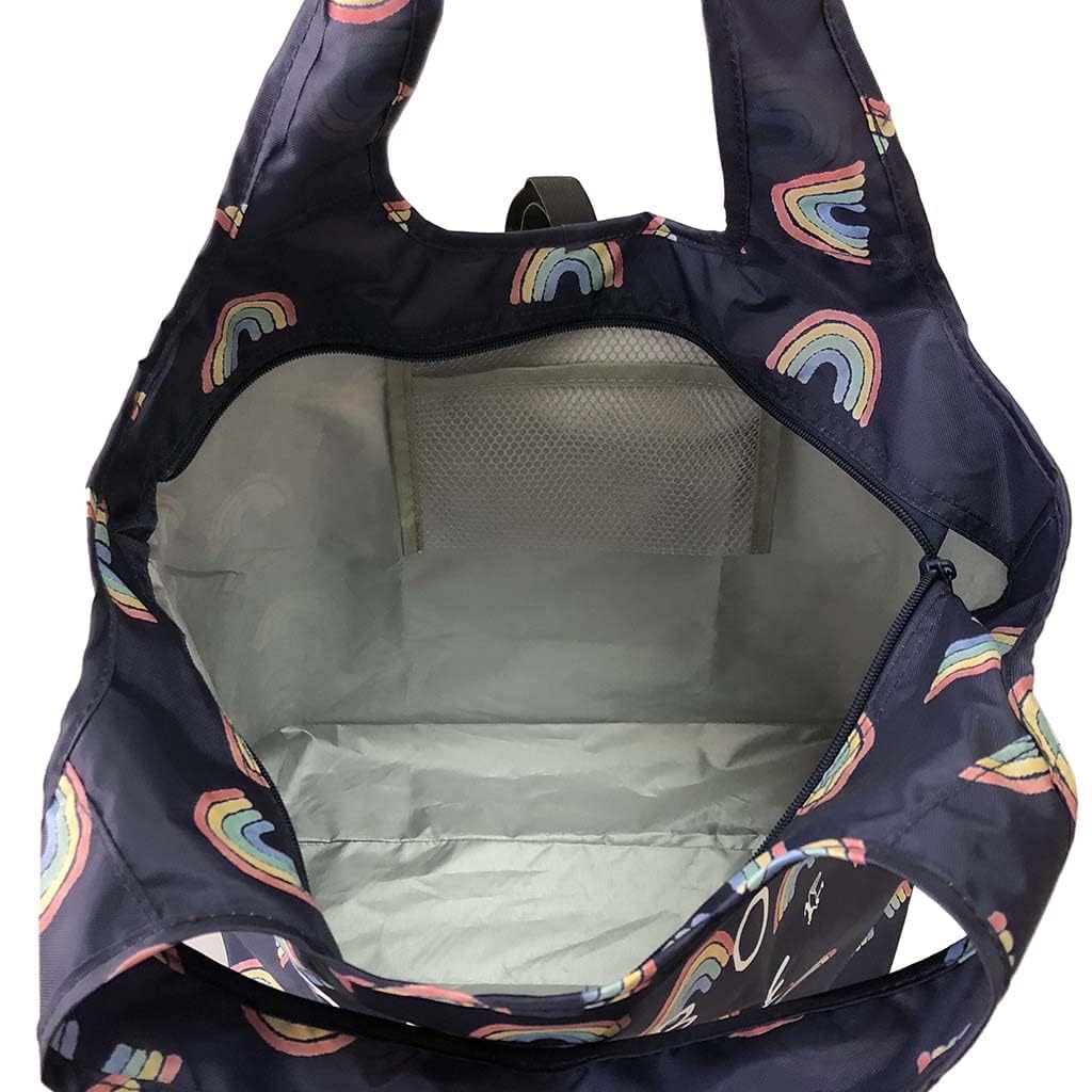Haleiwa Happy Market Eco Bag Rainbow 4305 [Yubi] Thermal/Cold [Eco Bag, Stylish, Cute, Lightweight, Compact, Foldable, Cold, Pattern]