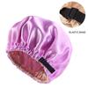 Waterproof Shower Cap Leopard Print Double Layer Elastic Shower Hair Cover Reusable Wave Point Shower Cap Bathroom Supplies