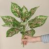 13 Leaf Artificial Scindapsus Leaves Large Elegant Fake Green Plant Leaves Plastic Realistic Simulated Plants