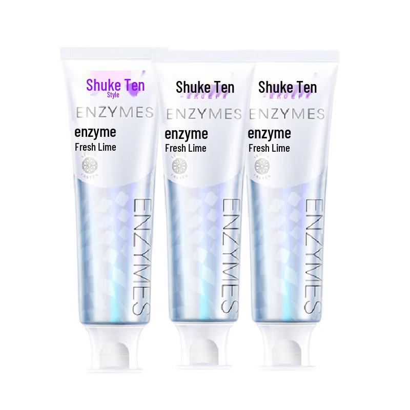 S Daily Enzyme Whitening Toothpaste, Fresh Lime, 3-Pack