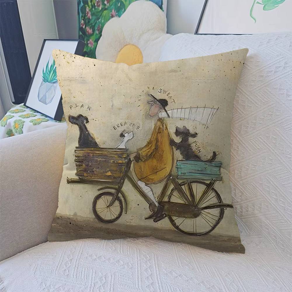 Sam Toft Art Abstract Landscape Cushion Cover Decorative Pillow Sofa Home Decor Case Pillow Cases