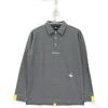 1piu1uguale3 [GOLF][×Del Piero] GDT012 Gray L/S Back Line Polo Shirt tops IV grayUsed