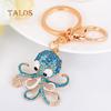 Lovely Cartoon Octopus Pendant Key Chain Keychain Ring Bag Purse Wallet Decor Suspension Trinket