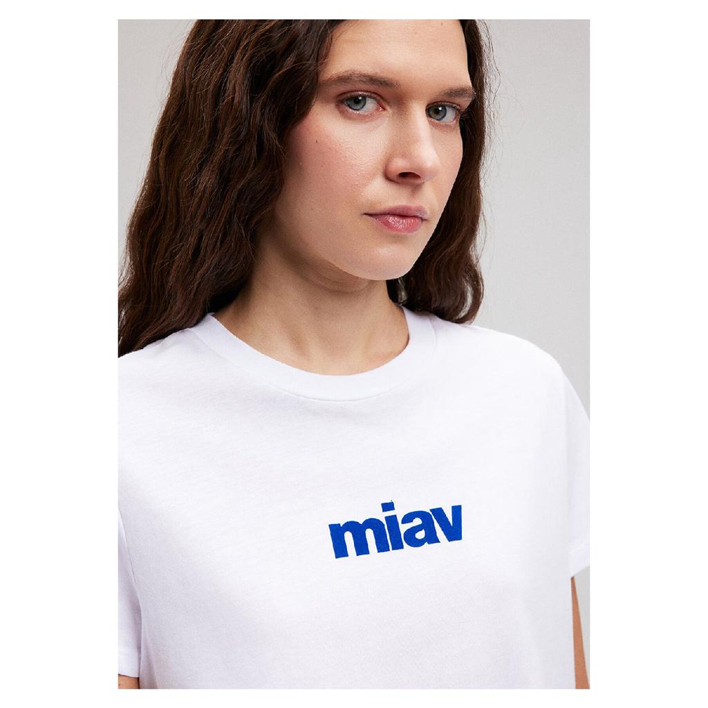 Biała koszulka Miav z nadrukiem Regularny krój / Normalny krój 1610622-620