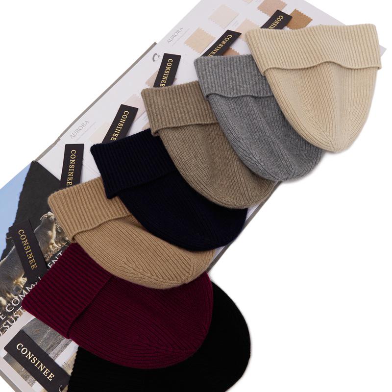Unisex Cashmere & Fleece Hat: Autumn/Winter, New Style, Thick & Warm Knit