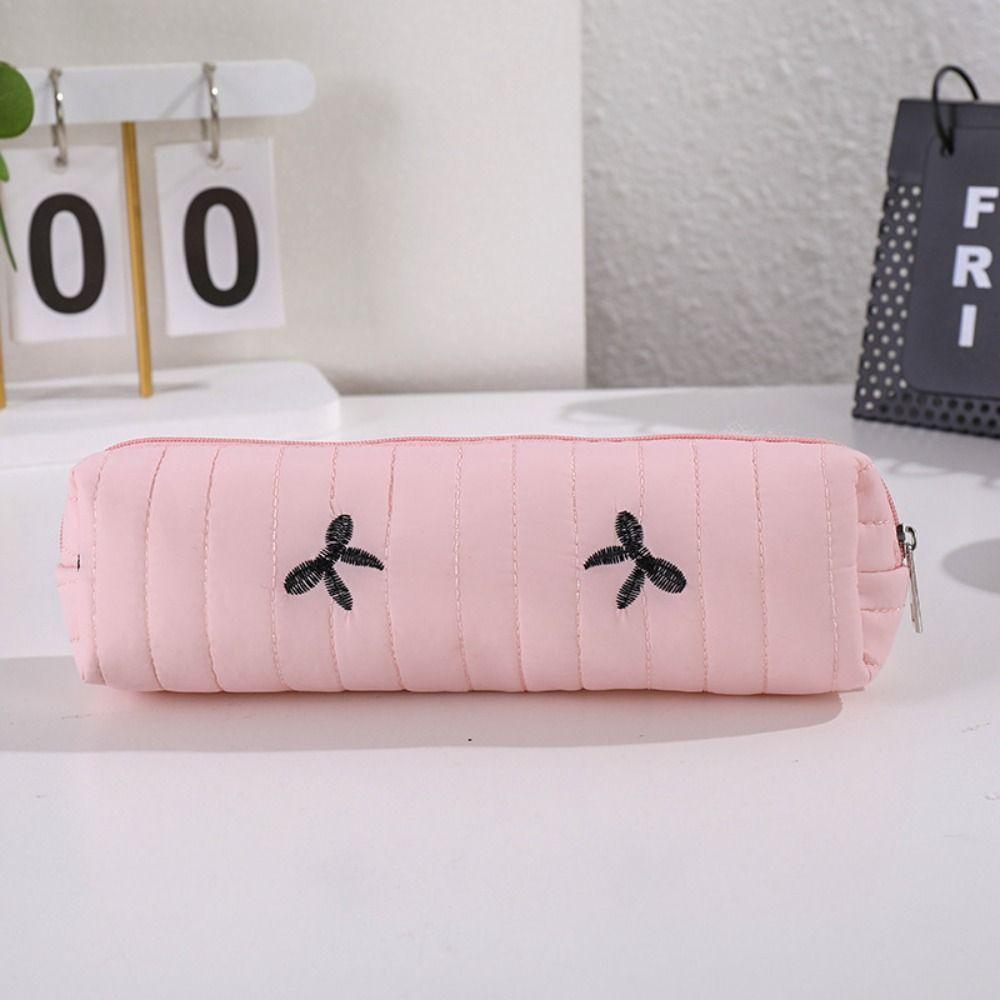 Zipper Pen Bag Soft Touch Stationery Bag New Pencil Case  School Supplies