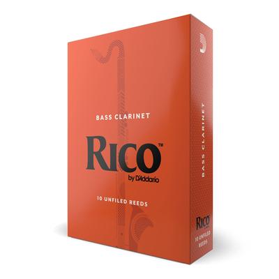 WoodWinds Reed for Bass Clarinet RICO REA1020 10 Pieces D'Addario D'Addario [Hardness 2.0] []