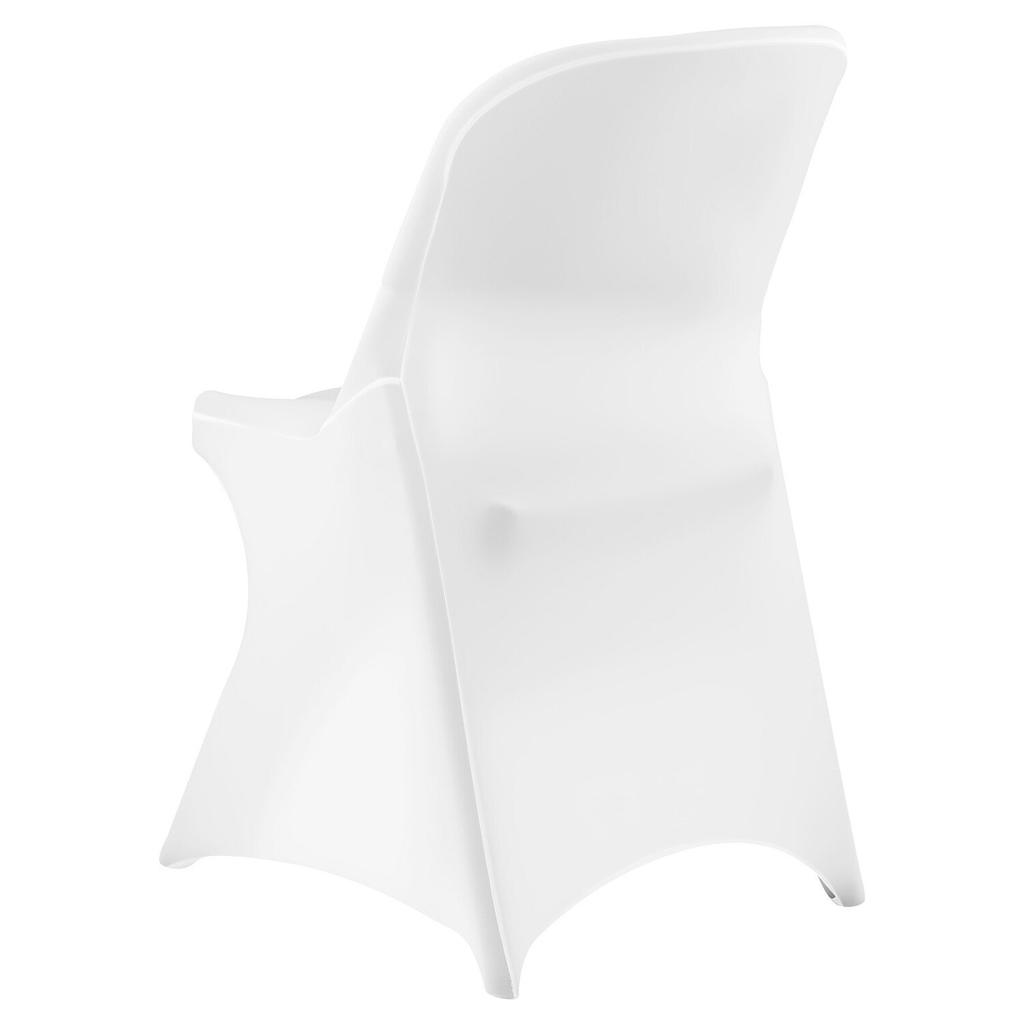 30 Pcs White Chair Covers, Polyester Spandex Chair Cover, Stretch Slipcovers for Wedding Party Dining Banquet Flat-Front Chair Covers, Fits Chair