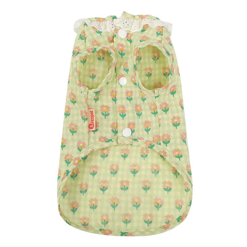 

Летний тонкий жилет Cat: Одежда для милых кошек против выпадения шерсти Blue Kitten Small зелёный