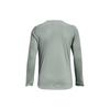 Under Armour Solid Color Crew Neck Pullover Training Long Sleeve T-Shirt Women Tops Slate-Green 1374535-781